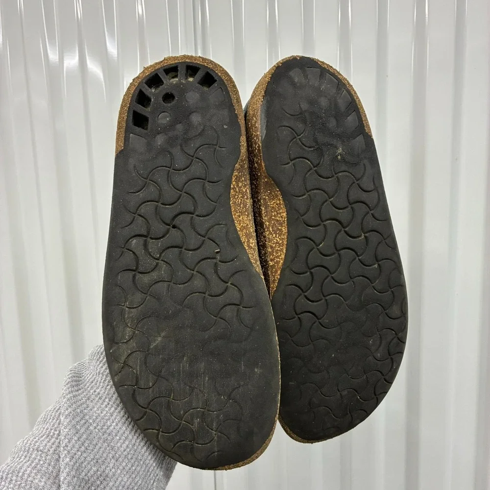 Birkenstock Dundee Men's Chukka Boots Black Pebbled Leather Size 11 EU - READ
